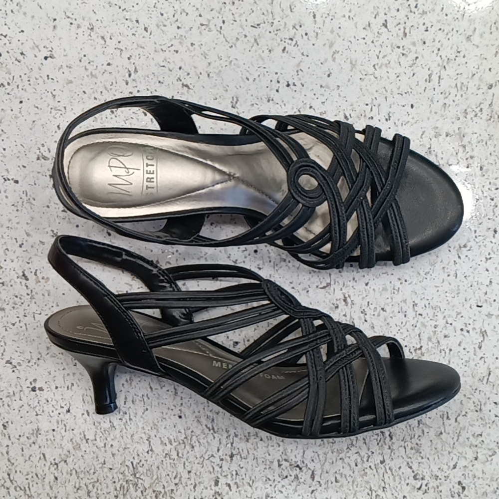 IMPO Edeline 6.5 Stretch Kitten Heel Sandals